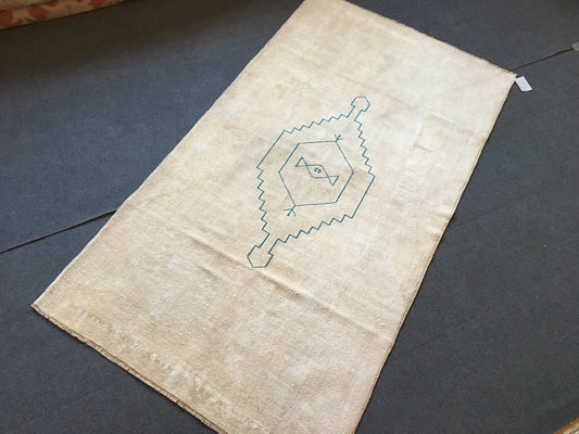 4x7 feet natural muted soft colors wool rug, large oushak bedroom rug, handmade wide living room floor rug, turkish office rug, bathroom rug