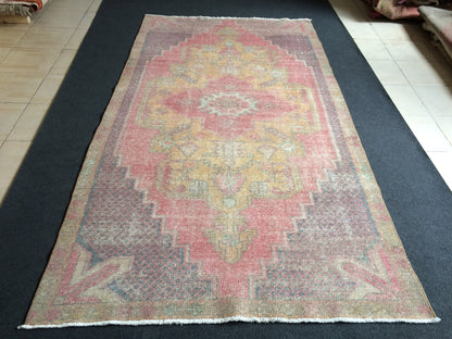 Vintage Rugs  TURKISH HAND MADE Rugs   Vintage Turkish Rugs   Oushak Rug   Traditional Rug, Turkish Oushak Rug, Vintage Oushak Rug, Wool Rug