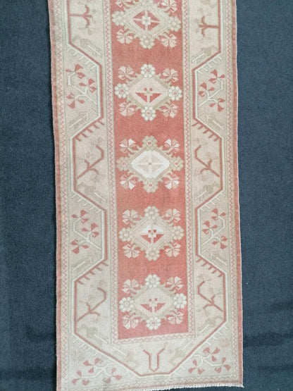 Runner rug 10'x2'7 turkish vintage runner rug,hallway runner rug,kitchen runner rug turkish