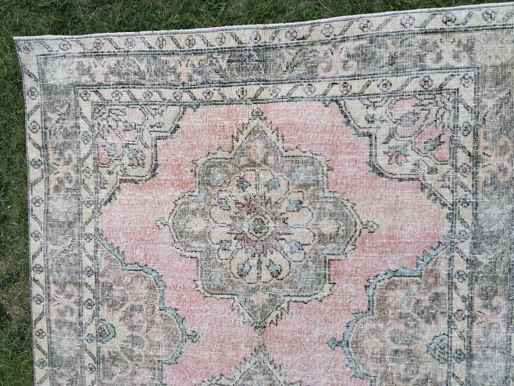 Vintage wool runner, hallway runner 4'8x12'5 distressed turkish handmade runner, kitchen runner rug, entery runner rug