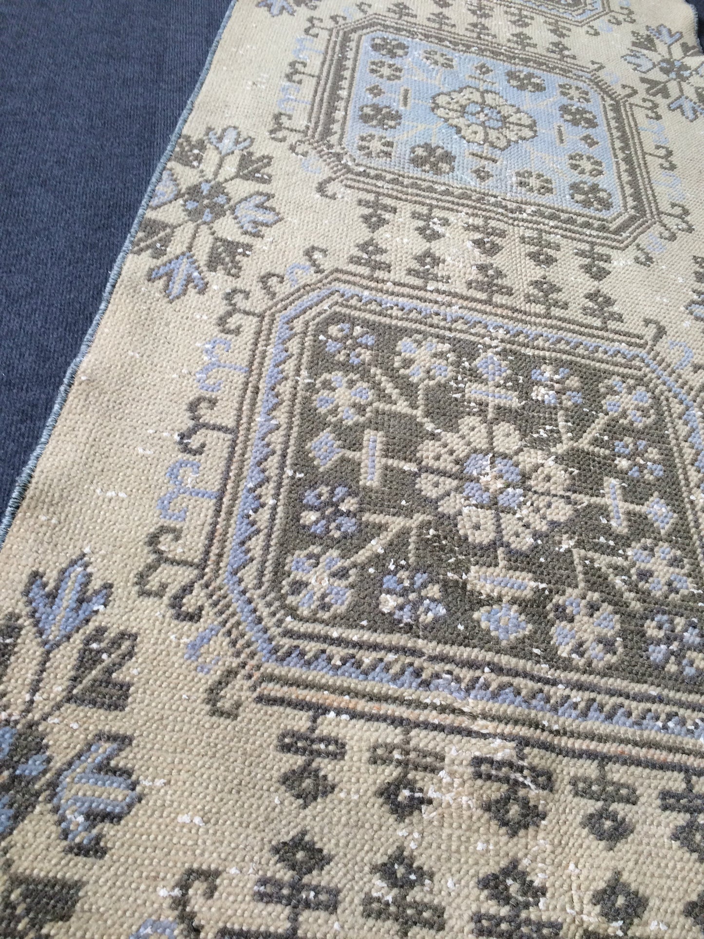 12 X 2.7 FT Oushak Runner Turkish Runner Rug Vintage Runner Rug Hallway Runner Rug Turkish Rug Runner Wool Runner Rug Wool Oushak Rug