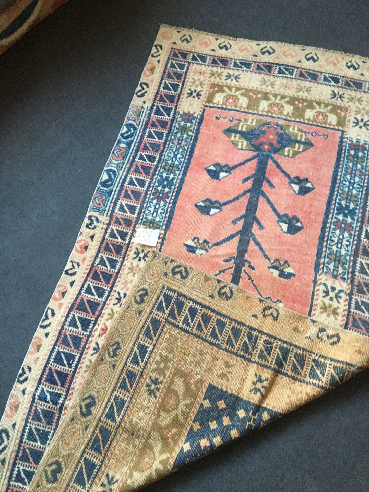 3.5x6 feet handmade turkish rug, vintage oushak bedroom rug, anatolian kitchen muted rug, etnique large laundry rug,large wool entryway rug