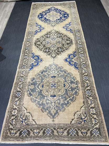 Oushak 4.8 x 13 Runner Rug Turkish Runner Rug Vintage Runner Rug Hallway Runner Rug Kitchen Runner Rug Wool Runner Handmade Runner