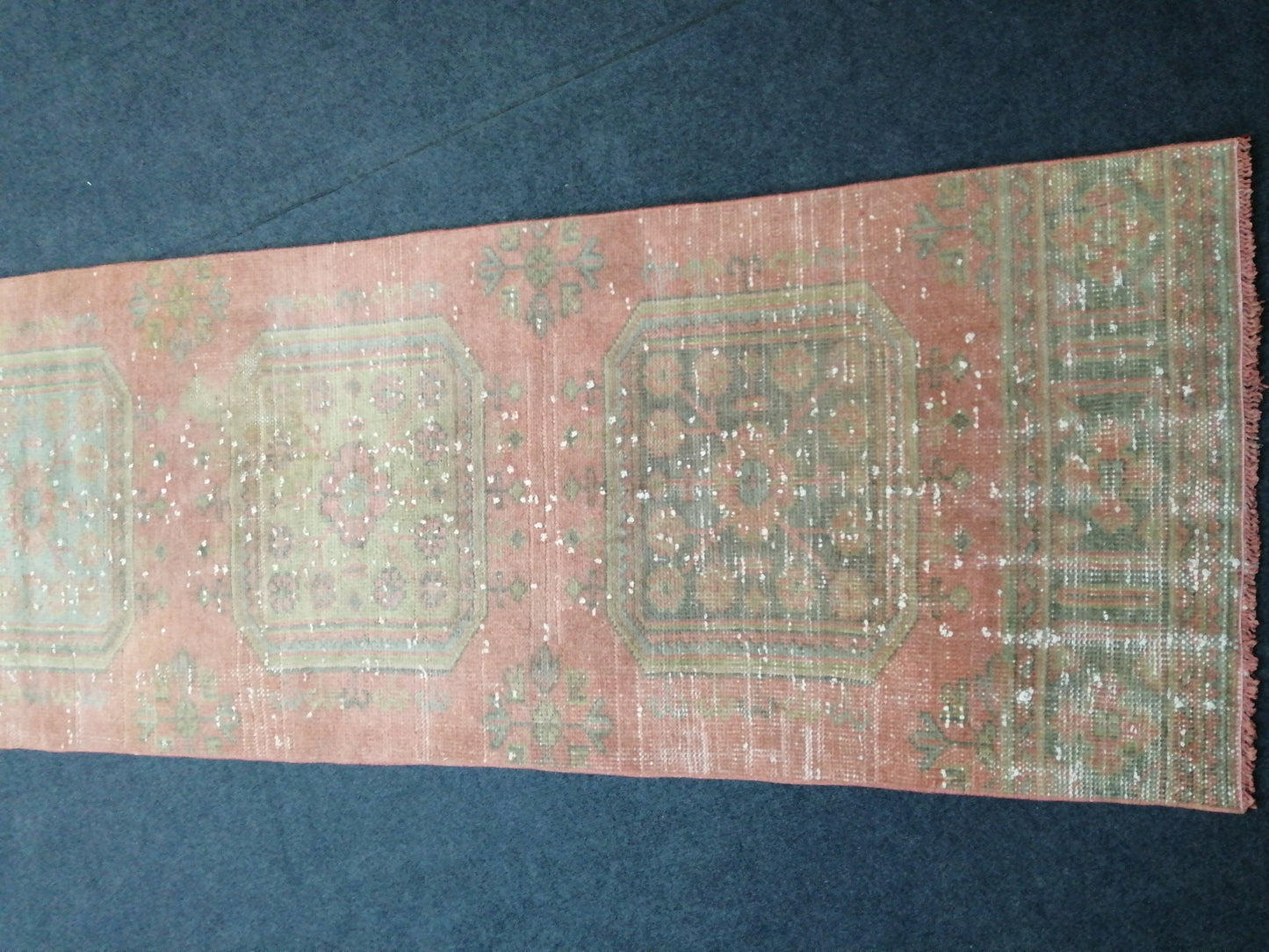 2 6 x 11.4 Oushak Runner Rug Turkish Runner Rug Vintage Runner Rug Hallway Runner Rug Kitchen Runner Rug Wool Runner Rug Wool Oushak Rug