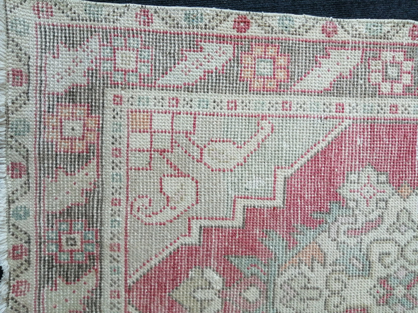 9.9 x 3 Oushak Runner Rug Turkish Runner Rug Vintage Runner Rug Hallway Runner Rug Kitchen Runner Rug Wool Runner Rug Wool Oushak Rug