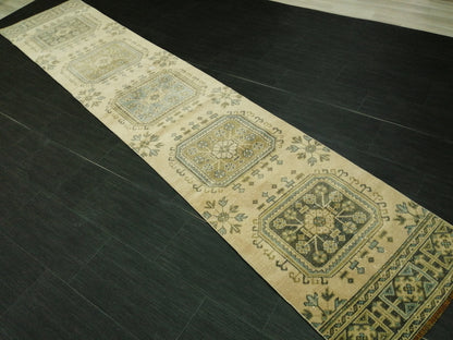 11.2 X 2.3 Oushak Runner Rug Turkish Runner Rug Vintage Runner Rug Hallway Runner Rug Kitchen Runner Rug Wool Runner Rug Wool Oushak Rug