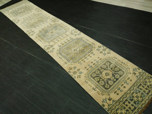 11.2 X 2.3 Oushak Runner Rug Turkish Runner Rug Vintage Runner Rug Hallway Runner Rug Kitchen Runner Rug Wool Runner Rug Wool Oushak Rug