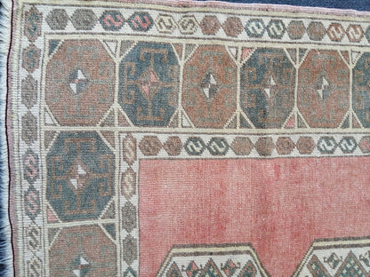 6.3 x 4 ft OUSHAK RUG TURKISH Oushak Rug Hand Made Rugs Vintage Oushak Runner Rug Vintage 4x6 Rug Wool Oushak Rug Vintage Turkish Rug