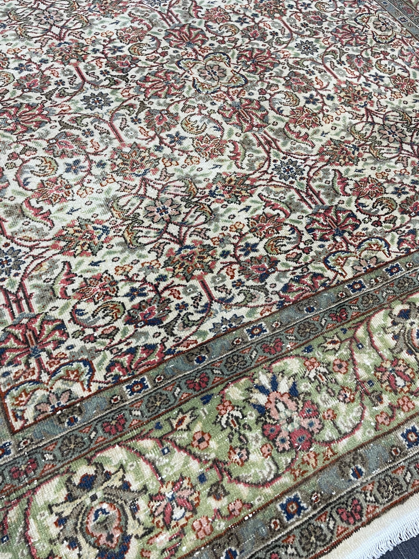 Persian RUG Hand Knotted 5.5 x 8.5 Rug Vintage Oushak Rug Vintage Quality Rug Wool Fine Knotted Rug Handmade Rug Vintage Turkish Rug