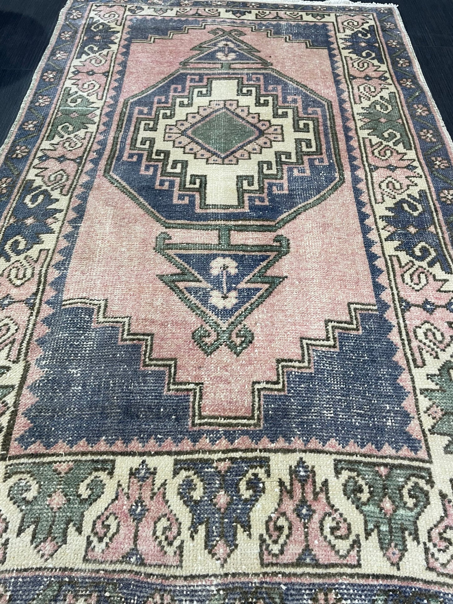 Vintage Oushak Rug, 3.2 x 5 Vintage Rug, Antique Rug, Handmade Rug, Hand Knotted Rug, Turkish Rug, Wool Rug