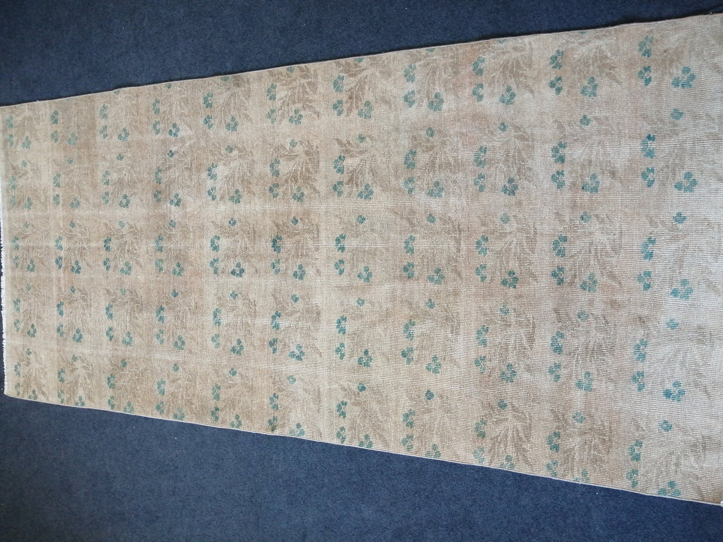 8.10 x 4 Turkish Rug, Oushak Rug, Floral Oushak Rugs, Wool Oushak Rug, Oushak Runner Rugs, Runner Rug, Vintage Rug, Hand Made Rug