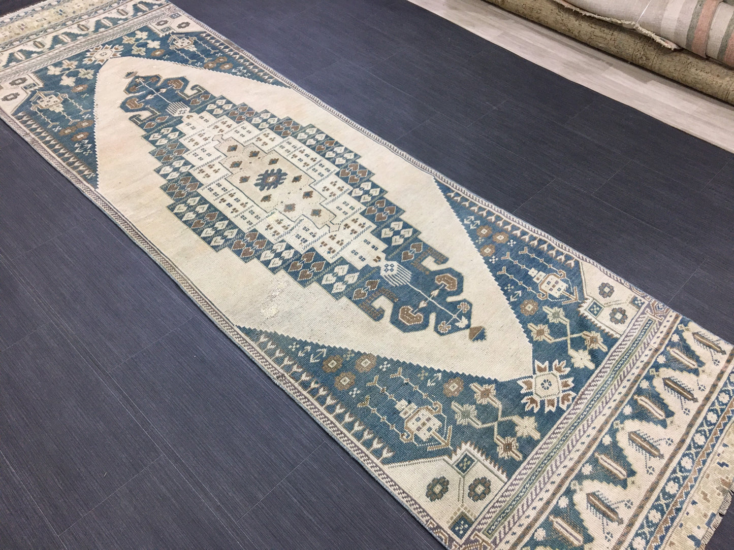 Oushak Runner Rug 2.8 x 10 Turkish Runner Rug Vintage Runner Rug Hallway Runner Rug Kitchen Runner Rug Wool Runner Rug Wool Hand Knotted Rug