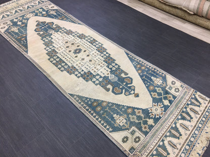 Oushak Runner Rug 2.8 x 10 Turkish Runner Rug Vintage Runner Rug Hallway Runner Rug Kitchen Runner Rug Wool Runner Rug Wool Hand Knotted Rug