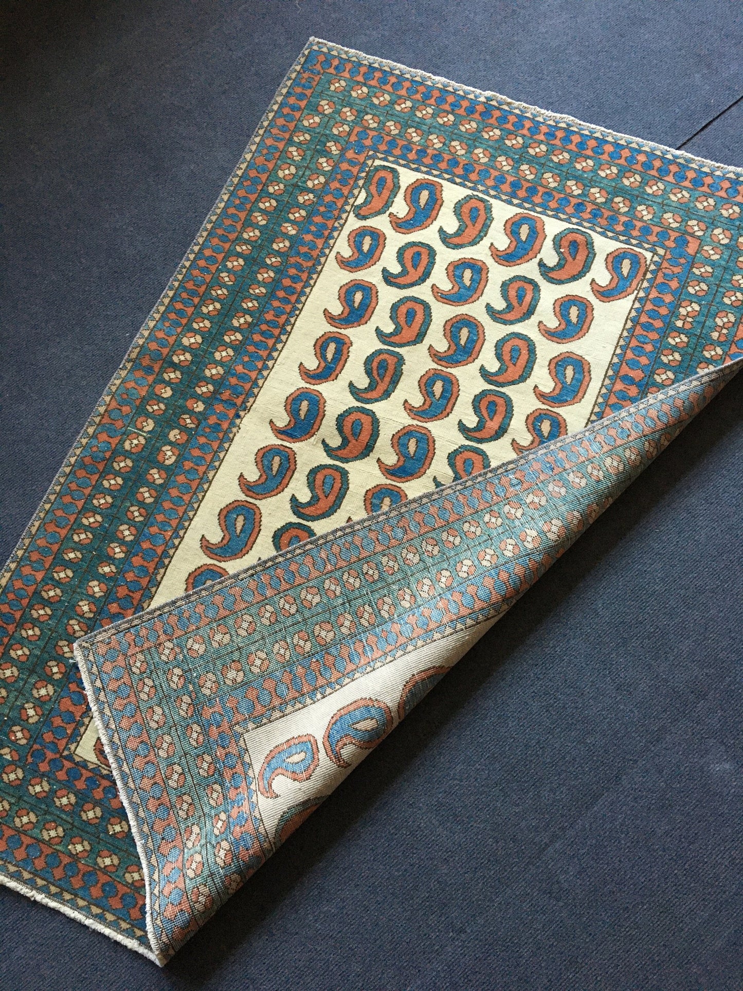 3x4 feet small turkish rug, handmade small kitchen area rug, green small hallway middle rug, vintage blue bedroom rug,bathroom wool mini rug