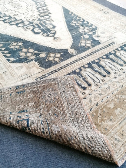 10'8x5'4 vintage turkish rug,oushak vintage rug,kitchen rug,vintage anatolian bohemian rug,unique hand made