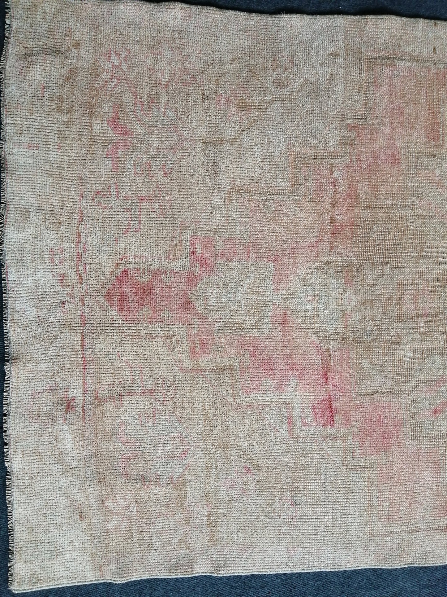 3.7 x 10 Oushak Runner Rug Turkish Runner Rug Pink Vintage Runner Rug Hallway Runner Rug Kitchen Runner Wool Runner Rug Company Wholesalerug