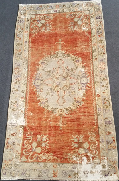 Oushak Rug Vintage Rug Turkish Rug