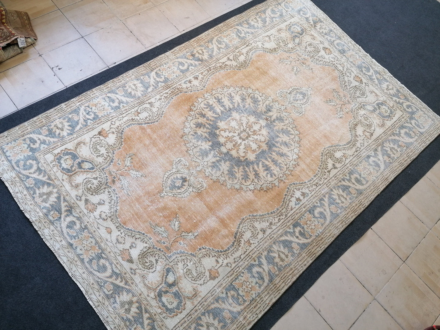 9'3x6 large area oushak rug turkish oushak rug vintage rug vintage runner rug wool 6 by 9 rug hand made rugs vintage turkish rug