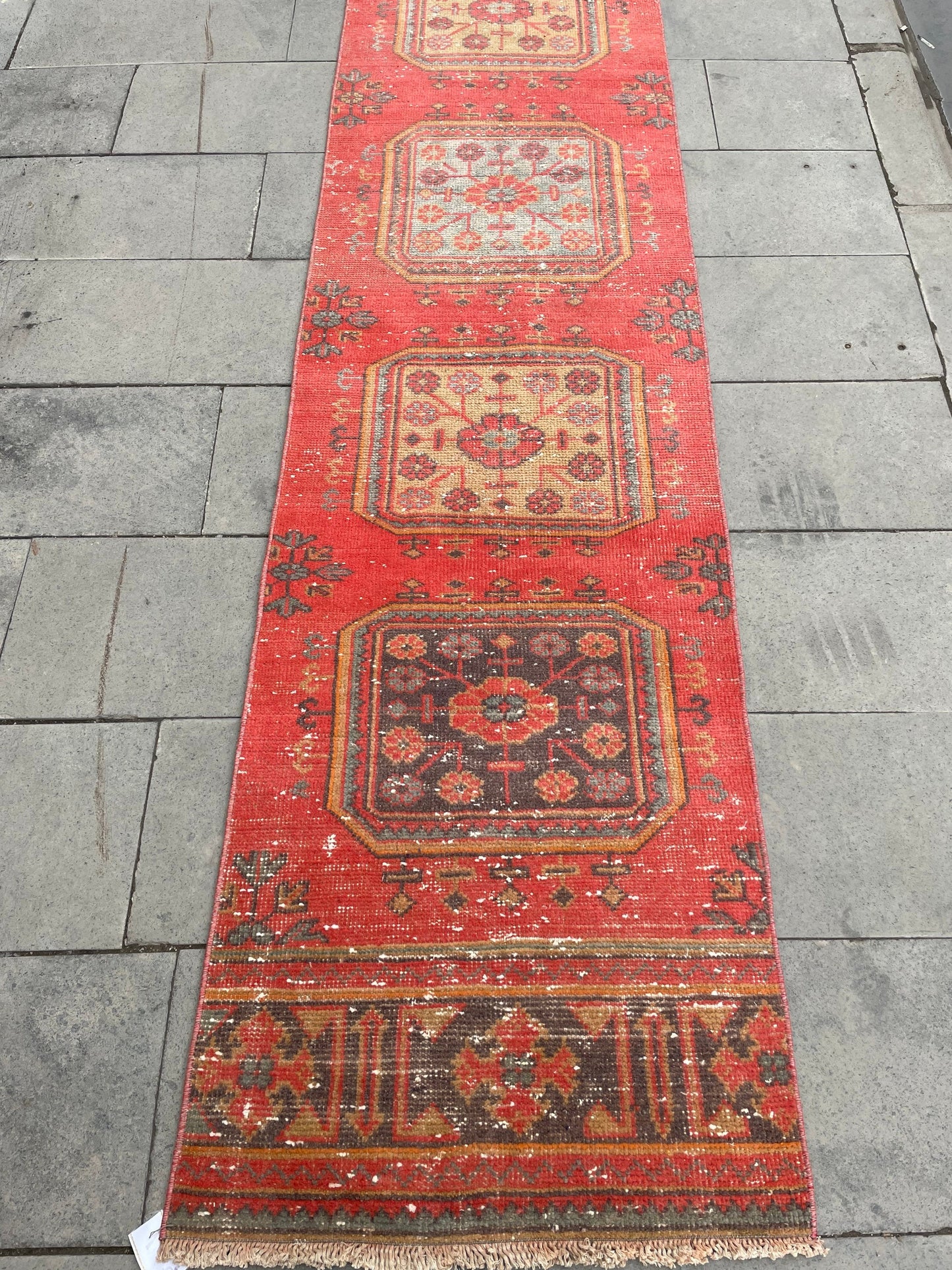 Vintage Staircase Runner Rug 2.3 x 28.4 ft Extra Long TURKISH Runner Rug Vintage Runner Rug Runner Rug  Runner Hand Knotted Runner