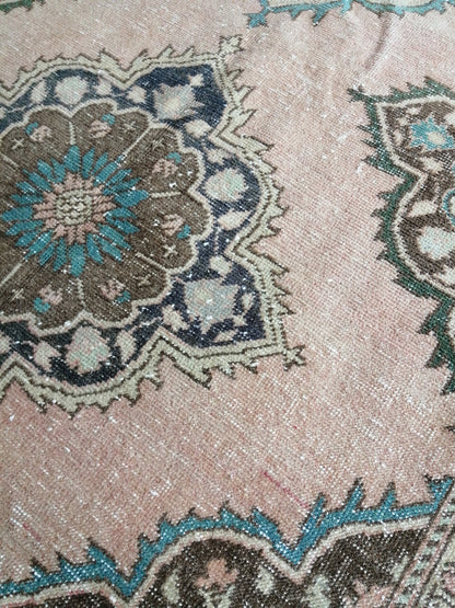 4.8 x 12.6 Oushak Runner Rug Turkish Runner Rug Vintage Runner Rug Hallway Runner Rug Kitchen Runner Rug Wool Runner Rug Wool Oriental  Rug