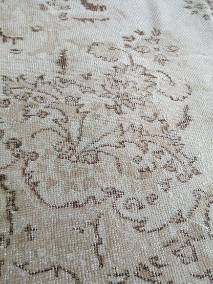 5.4 x 9 Turkish Rug, Oushak Rug, Oriental Rugs, Wool Hand Knotted Rug Runner Rugs, Runner Rug, Vintage Rug, Hand Made Rug  Oriental Rug