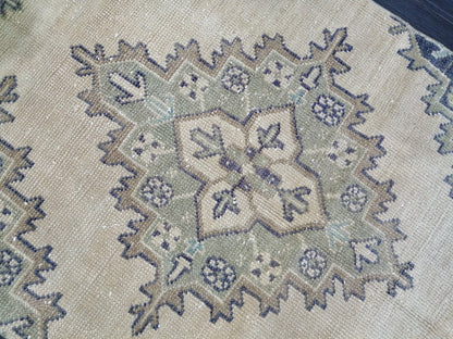 2.6 x 11.4 Oushak Runner Rug Turkish Runner Rug Muted Vintage Runner Rug Hallway Runner Rug Kitchen Runner Rug Wool Staircase Runner Rug