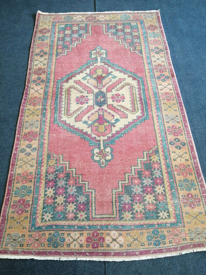 6.2 x 3.5 Rugs, Hand Made Rug, Oushak Rug, Rustic Rug, Boho Rug, Oriental Rug Runner, Turkish Rug, Farmhouse Rug, Vintage Rug, Wool rug