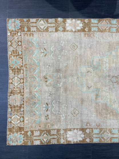 Muted Turkish Rugs,Oushak 3.4  x 6.7 Rug, Hand Knotted Rug, Wool Persian Rug,Handmade Rug,Turkish Rug, Farmhouse Rug, Vintage Rug, Floor Art
