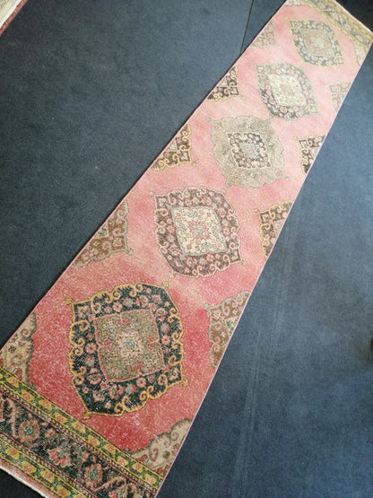 13.5x2.8 Oushak Runner Rug Turkish Runner Rug Vintage Runner Rug Hallway Runner Rug Kitchen Runner Rug Wool Runner Rug Wool Oushak Rug