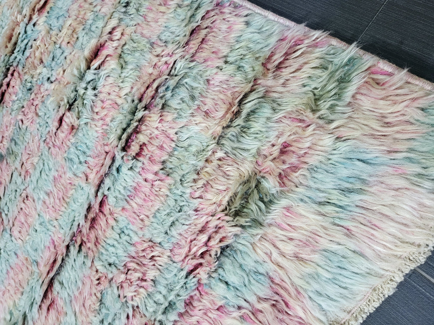 Antique Wool Rug, 2.7 x 4 Vintage Shaggy Rug,High Wool Pile Rug, Plush Rug, Handmade Rug, Hand Knotted Rug, Turkish Rug, Nomad Rug,Rear Rug,