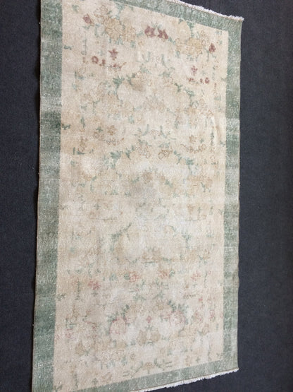 OUSHAK RUG TURKISH Oushak Rug Vintage Oushak Runner Rug Vintage Runner Rug Muted Wool Oushak Rug Hand Made Rugs