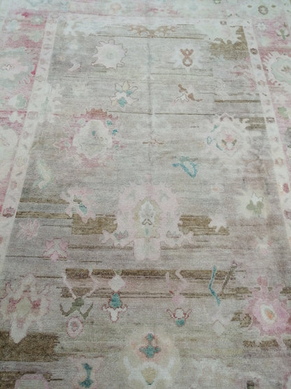 9x13 Muted Large OUSHAK RUG, TURKISH Oushak Rug, Vintage Oushak  Rug, Wool Oushak Rug Hand Made Rugs, Made In Turkey Oushak Rug