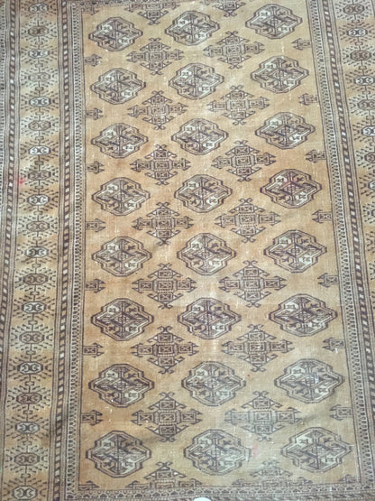 5x6 persian oversize area wool rug, oushak handmade lounge rug, distressed kitchen rug, bohemian living room rug, brown muted entryway rugs