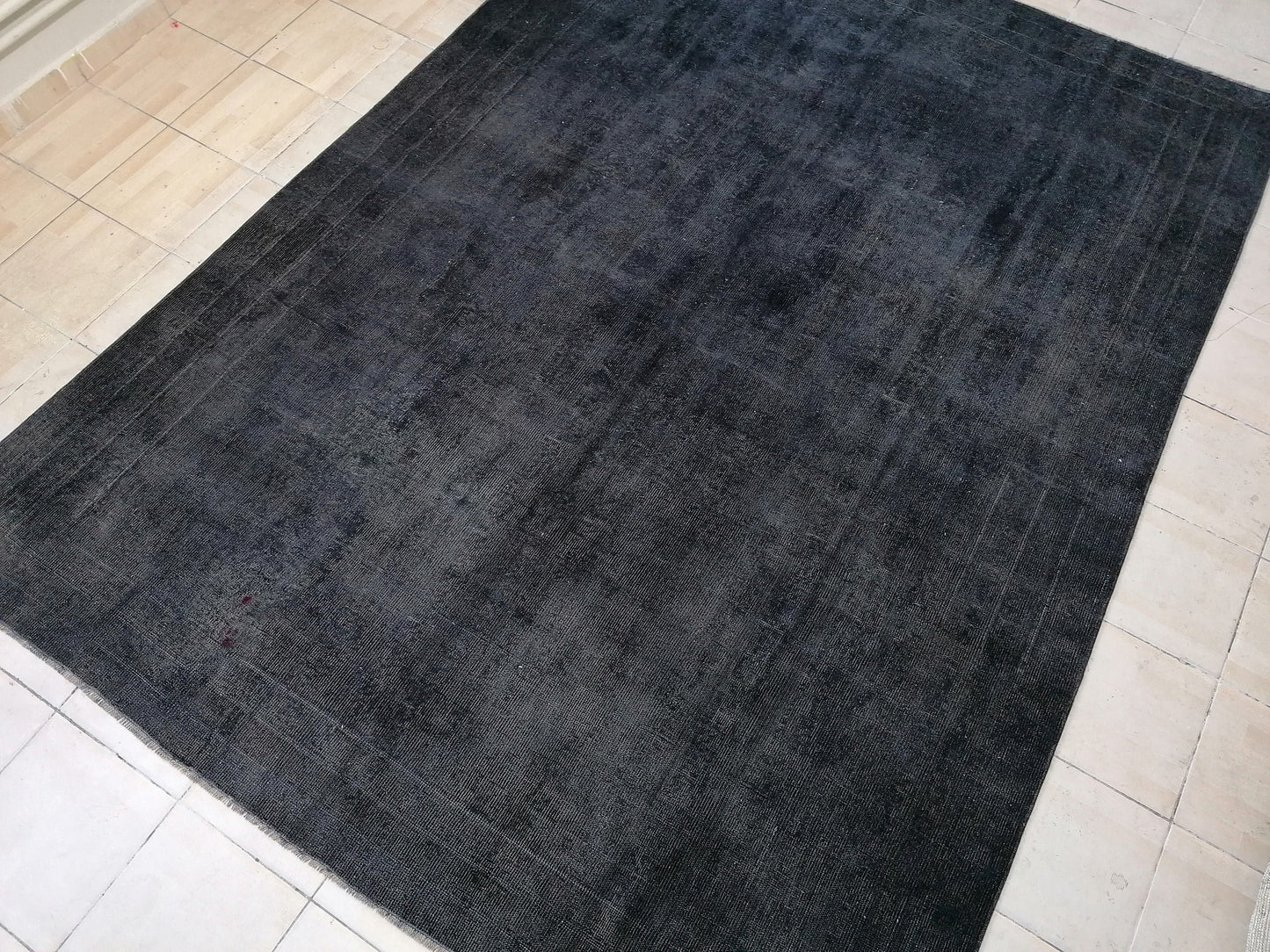 10'2x7'5 black color wool rug, turkish rug, large turkish rug,wool rug