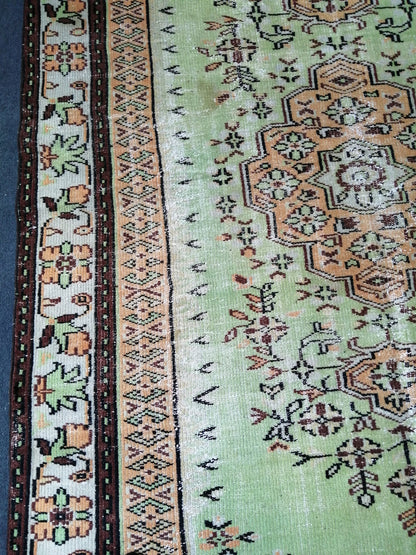 9.3 x 6 Turkish Rug, Oushak Rug, Oushak Rugs, Wool Oushak Rug, Oushak Runner Rugs, Runner Rug, Vintage Rug, Hand Made Rug  Oriental Rug