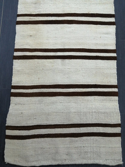 2.3 X 9 Neutral Runner Rugs, Hand Made Rug, Neutral Oushak Rug, Rustic Rug, Rug Runner,Farmhouse Rug, Vintage Rug, Wool rug