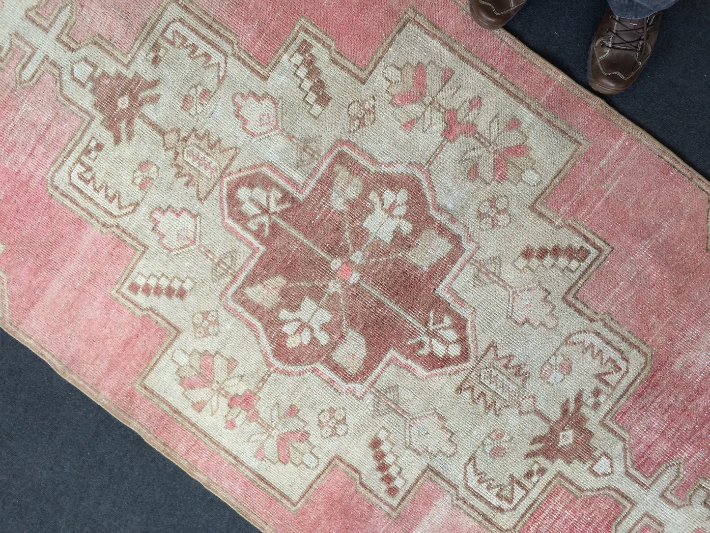 Vintage Rugs,  Turkish Rugs, Minimalist Rugs, Bohemian Rugs, Area Rugs, Oushak Rugs, Wool Rugs, Weaving Rugs, Ethnic Rugs, 8.4 x 4 Feet Rugs