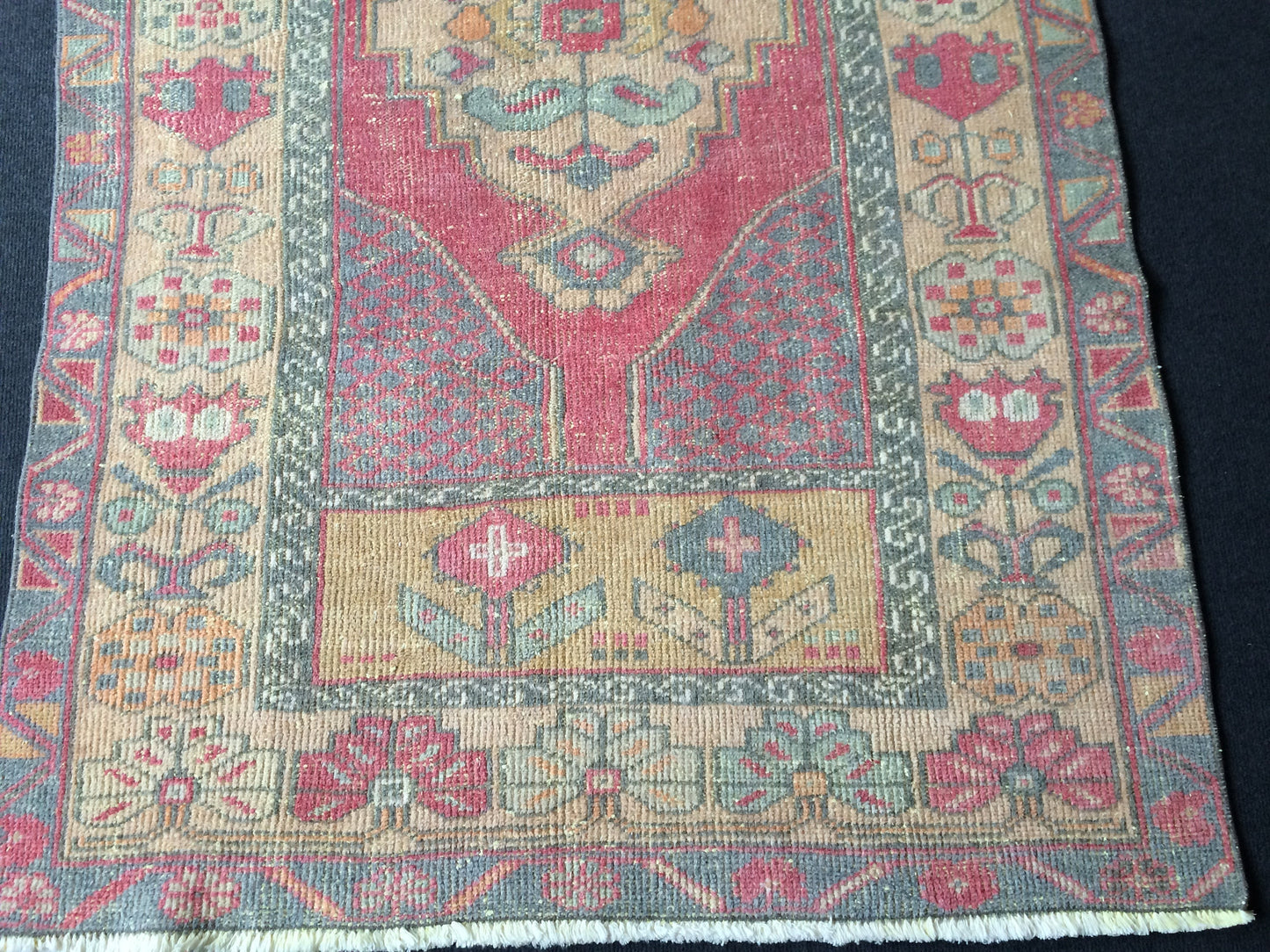 Wool Rugs Vintage Rugs  TURKISH HAND MADE Rugs   Vintage Turkish Rugs   Oushak Rug   Traditional Rug, Turkish Oushak Rug, Vintage Oushak Rug