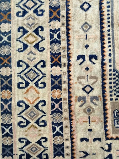 Vintage Hand Made Rug, 4.7x10 Oushak Rug, Turkish Rugs, Bohemian Rug, Persian Rug  Turkish Rug, 5x10 Rug, Vintage Rug Wool Rug Oriental Rug