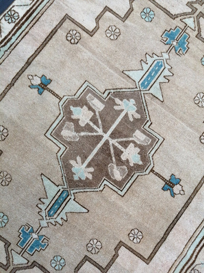 Oushak Runner Rug 4 x 8.2 ft Vintage Runner Rug Vintage Runner Rug Hallway Runner Rug Kitchen Runner Rug Wool Runner Rug Wool Oushak Rug