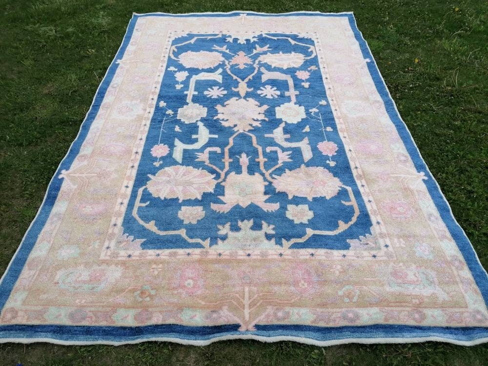 7 x 10.8 Large turkish oushak rug - new oushak rug, large living room rug, hand knotted rug