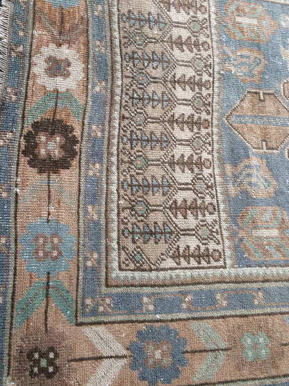 Persian Rug, Vintage Turkish Rug, Faded Rug, Rustic Rug,Bohemian Rug, Rug Runner, Turkish Rug, Farmhouse Rug, Vintage Rug, Wool rug