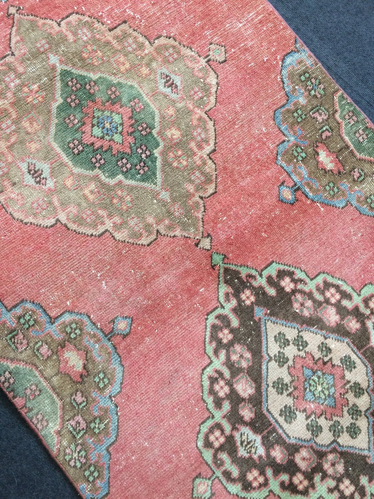 3 x 12.5 Oushak Runner Rug Turkish Runner Rug Vintage Runner Rug Hallway Runner Rug Kitchen Runner Rug Wool Runner Rug Wool Oushak Rug