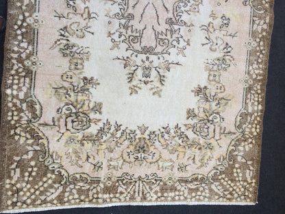 Oushak Runner Rug Turkish Runner Rug Vintage Runner Rug Hallway Runner Rug Kitchen Runner Rug Wool Runner Rug Wool Oushak Rug