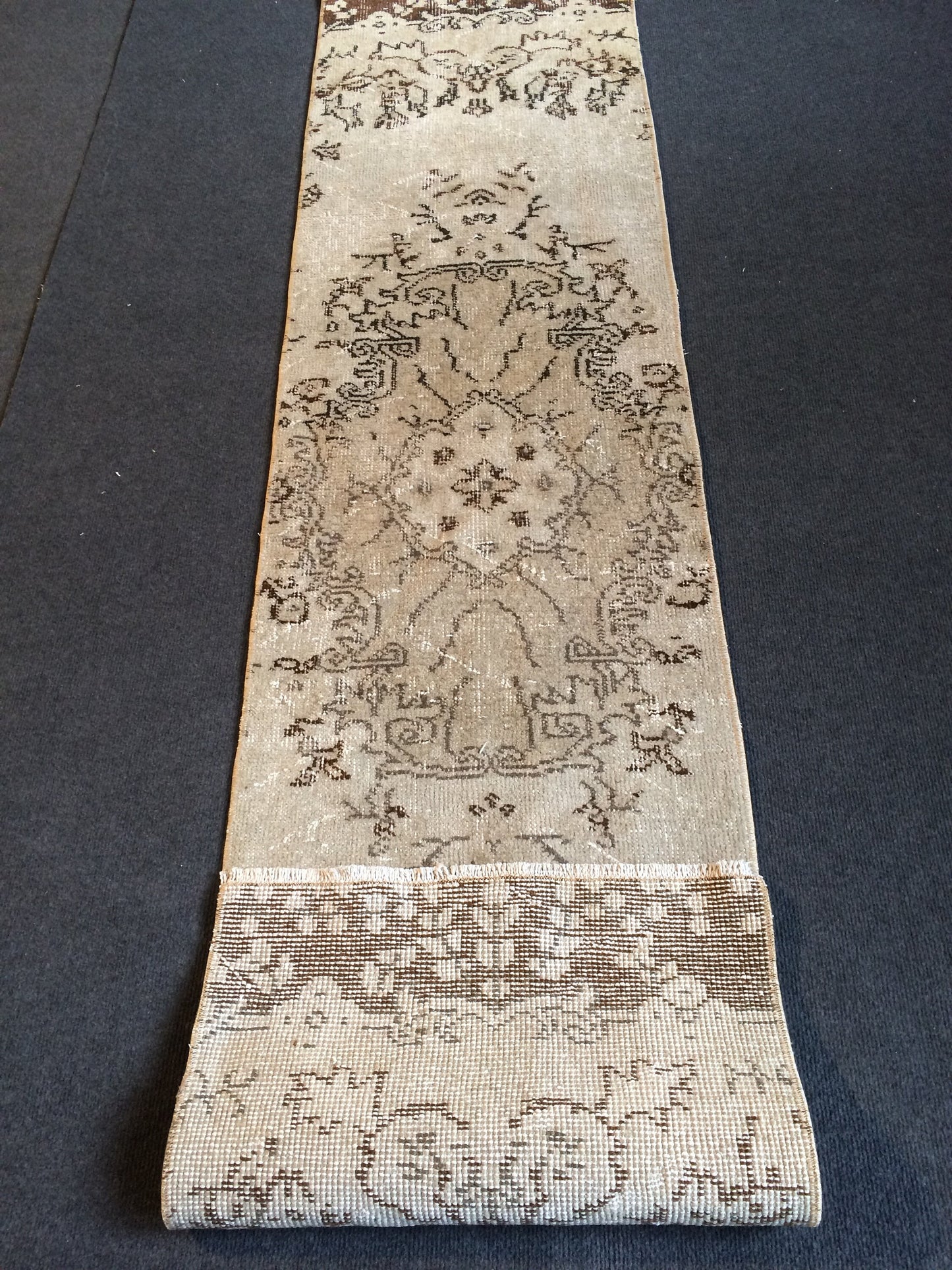 Vintage Rug Runner Turkish Runner  Rug, Boho Runner Rug, Living Room Rug,Oushak Rug Runner Vintage Flooring Hallway Long Run