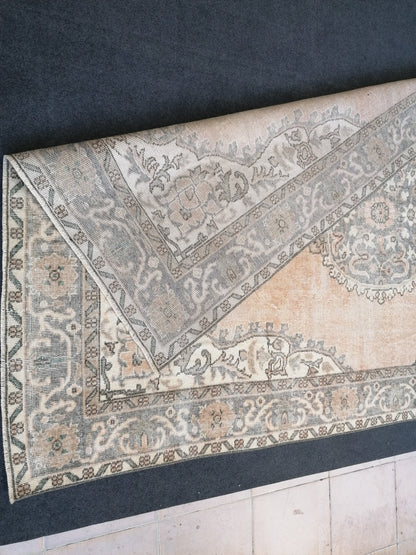 5.8 x 8.10 large oushak rug turkish rug vintage wool oushak rug handmade rugs