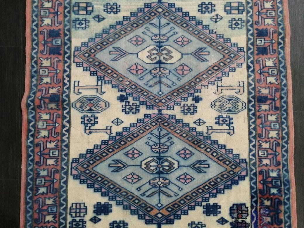 Oriental RUG TURKISH Antique Rug Vintage 5.8 x 3.2 Oushak Rug Vintage Rug Wool Oushak Rug Hand Made Rug Vintage Turkish Rug