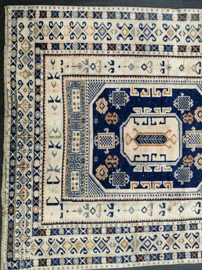 Vintage Hand Made Rug, 4.7x10 Oushak Rug, Turkish Rugs, Bohemian Rug, Persian Rug  Turkish Rug, 5x10 Rug, Vintage Rug Wool Rug Oriental Rug