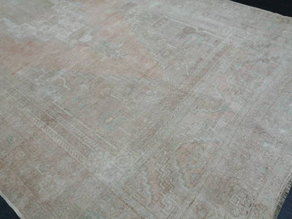 Muted Turkish Rug 5 x 10.7 Muted Oushak Rug, Oushak Rugs, Wool Oushak Rug, Muted Wool Rug, Vintage Rug, Hand Made Rug 5x11 ft