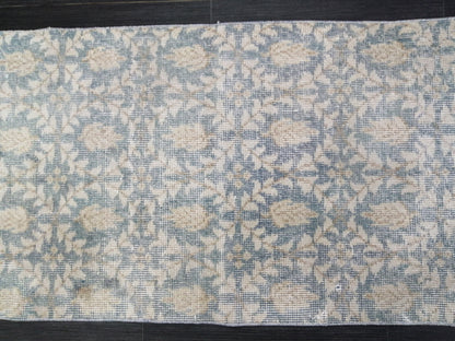Floral Oushak Runner Rug 10.3 x 2 Turkish Runner Rug Vintage Runner Rug Hallway Runner Rug Kitchen Runner Rug Wool runner vintageturkish_rug